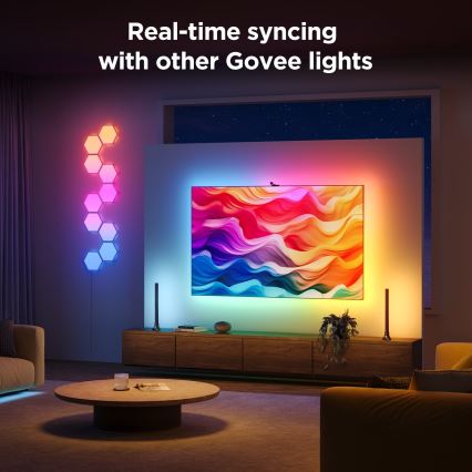 Govee - Backlight 3S Netflix TV 55-65 SMART LED achtergrondverlichting RGBICW Wi-Fi + afstandsbediening