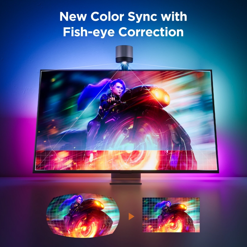 Govee - Backlight 3S Netflix TV 55-65 SMART LED achtergrondverlichting RGBICW Wi-Fi + afstandsbediening