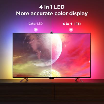 Govee - Backlight 3S Netflix TV 55-65 SMART LED achtergrondverlichting RGBICW Wi-Fi + afstandsbediening