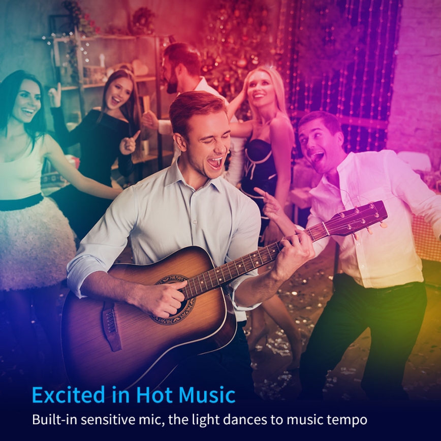 Govee - Dimbare RGB LED-strip smart LED/36W/24V 10 m Wi-Fi