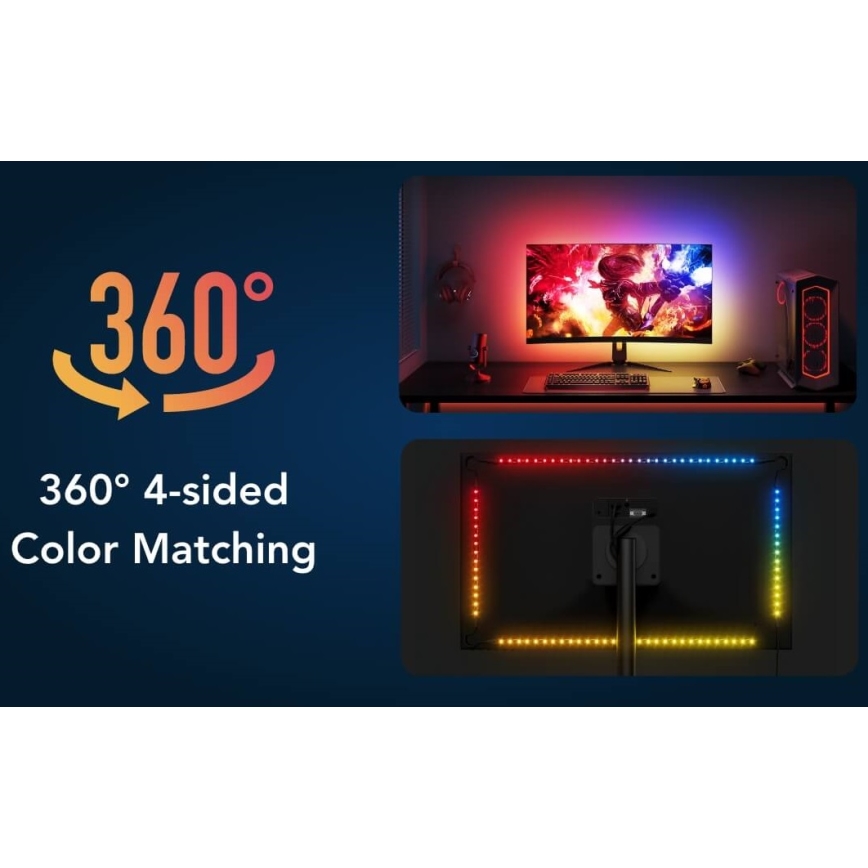 Govee - Dreamview G1 Smart LED RGBIC monitor verlichting 27-34" Wi-Fi