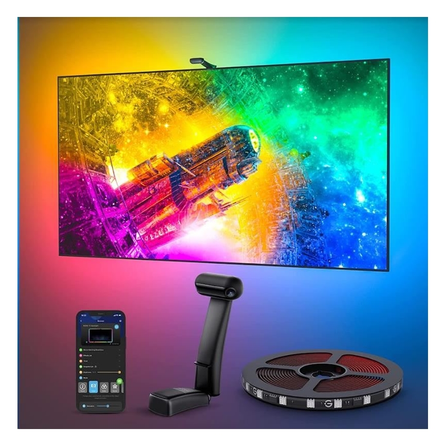 Govee - DreamView T2 DUAL TV 55-65" SMART LED achtergrondverlichting RGBIC Wi-Fi + afstandsbediening