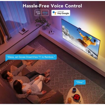 Govee - DreamView TV 75-85 SMART LED achtergrondverlichting RGBIC Wi-Fi + afstandsbediening