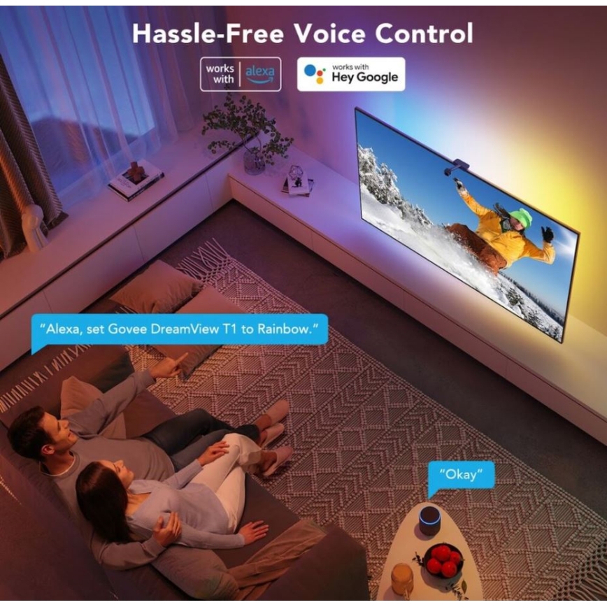 Govee - DreamView TV 75-85" SMART LED achtergrondverlichting RGBIC Wi-Fi + afstandsbediening