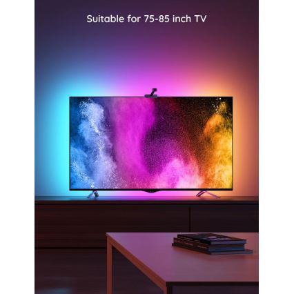 Govee - DreamView TV 75-85 SMART LED achtergrondverlichting RGBIC Wi-Fi + afstandsbediening