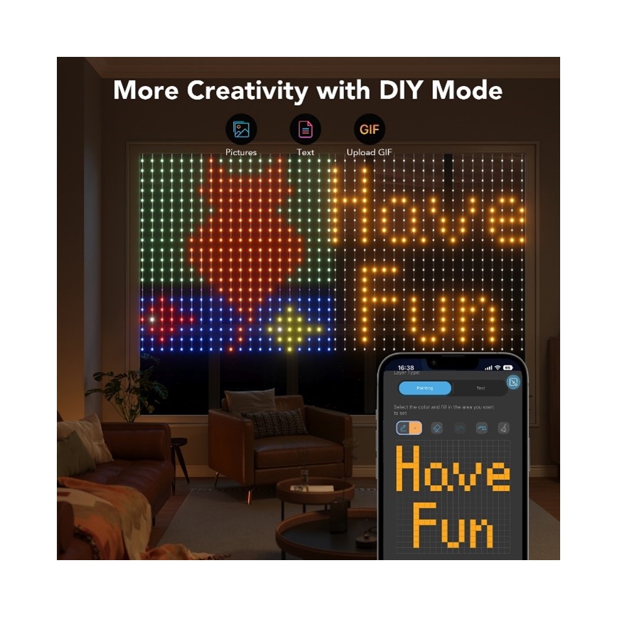 Govee - LED RGB Dimbaar buitenshuis Decoratieve lichtsnoer LED/15W/230V IP65 Wi-Fi