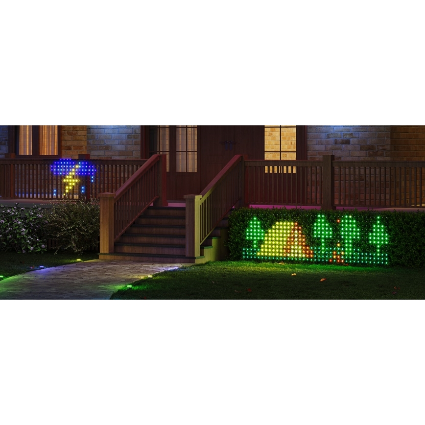 Govee - LED RGBIC Buitenverlichtingsnet 143x85cm Wi-Fi Matter IP65
