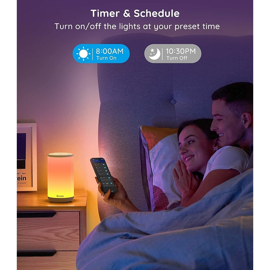 Govee - LED RGBIC Dimbaar tafellamp AURA 2 2200-6500K Wi-Fi Matter