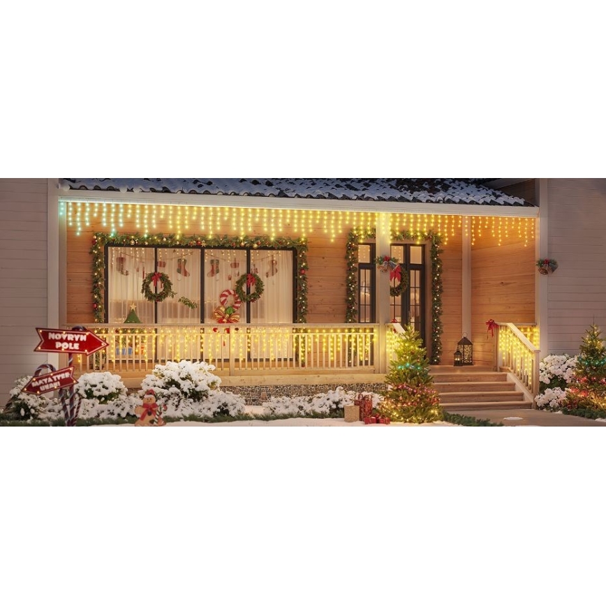 Govee - LED RGBIC Lichtketting voor buiten Smart ijspegels 10m Wi-Fi Matter IP65