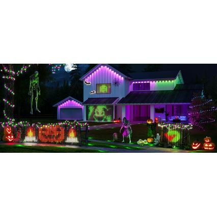 Govee - LED RGBIC lichtnet voor buiten, 143 x 85 cm, Wi-Fi en Matter, IP65