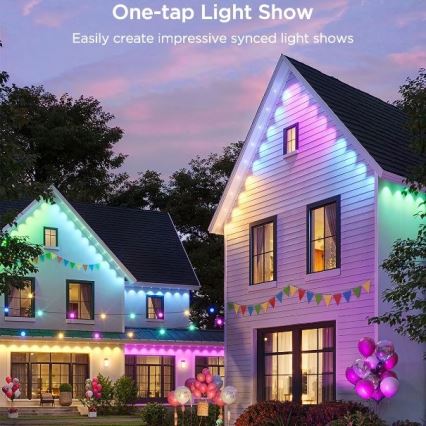 Govee - LED RGBIC-snoer met downlights 30m Wi-Fi Matter IP67