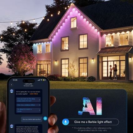 Govee - LED RGBIC-snoer met downlights 30m Wi-Fi Matter IP67