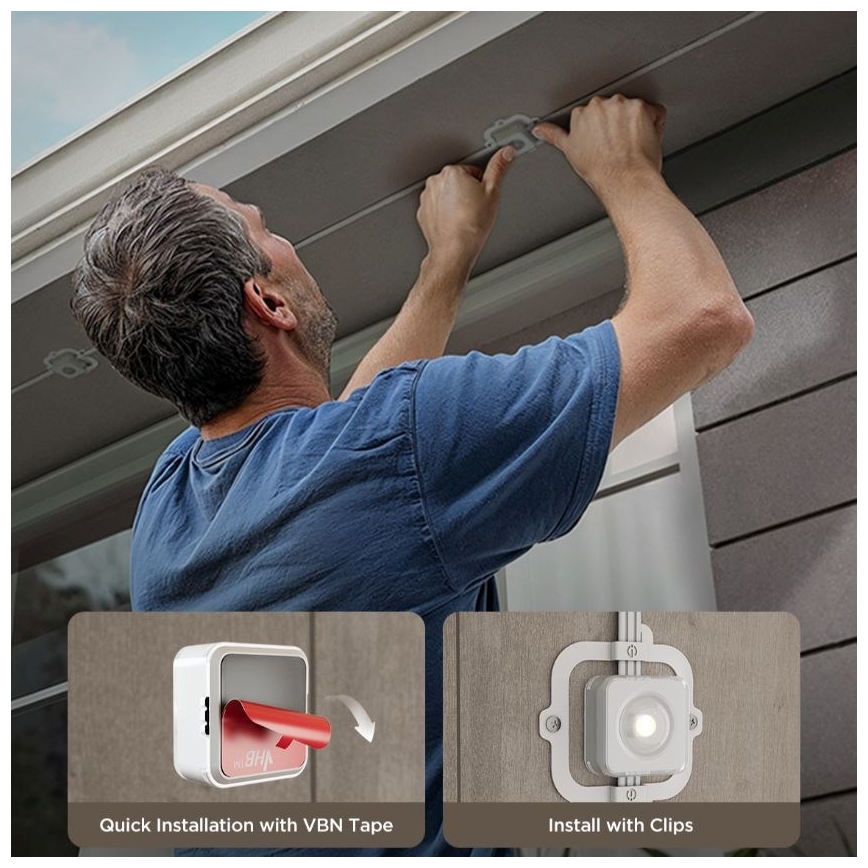 Govee - LED RGBIC-snoer met downlights 30m Wi-Fi Matter IP67