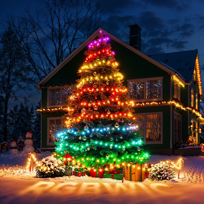 Govee - LED RGBICW Buiten kerstverlichting 2700-6500K 20m Wi-Fi Matter IP65