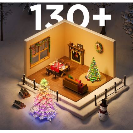 Govee - LED RGBICW Buiten kerstverlichting 2700-6500K 20m Wi-Fi Matter IP65