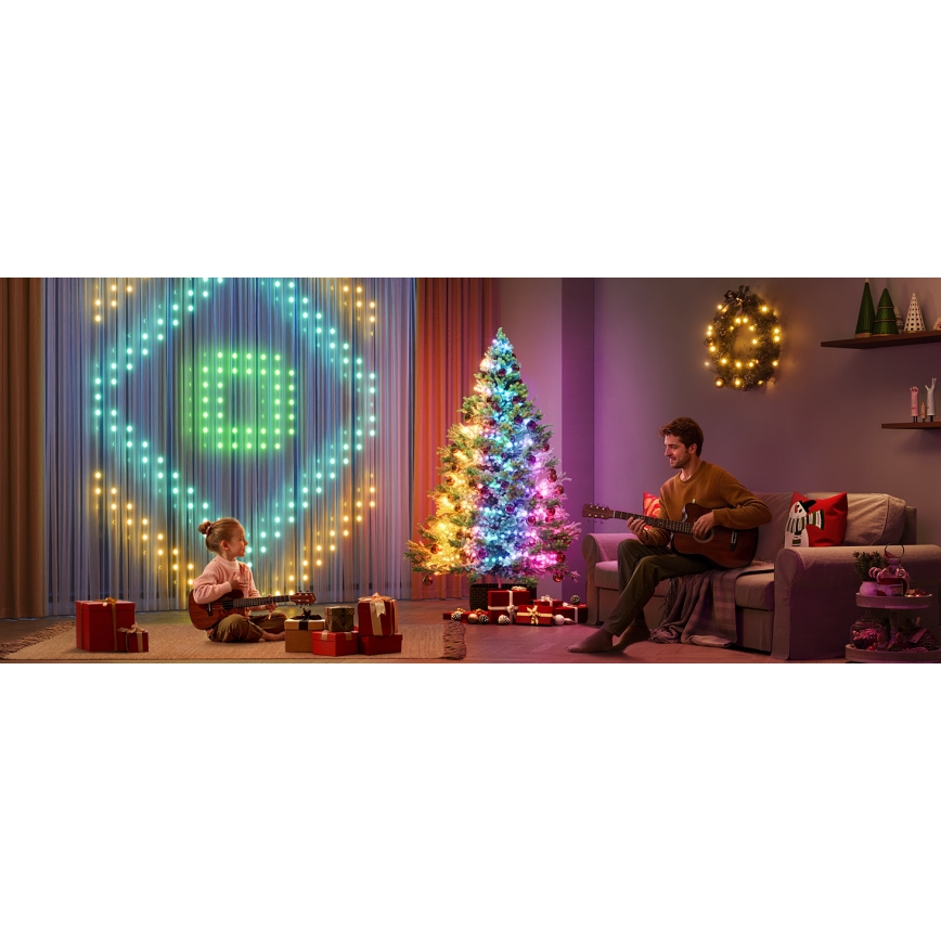 Govee - LED RGBICW Buiten kerstverlichting 2700-6500K 20m Wi-Fi Matter IP65