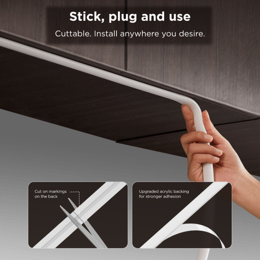 Govee - LED RGBICW Dimbare strip COB 3780 dioden 3m Wi-Fi Matter
