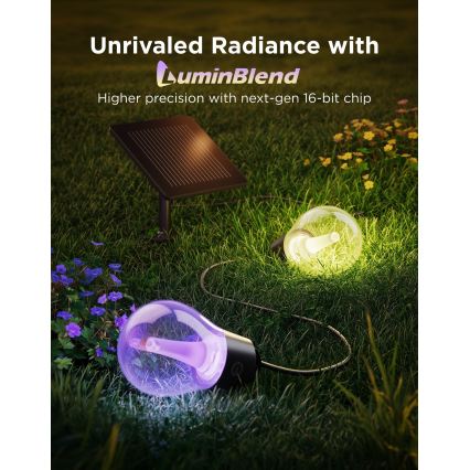 Govee - LED RGBICW Lichtsnoer op zonne-energie 8xLED/6W/5V Wi-Fi Matter IP67