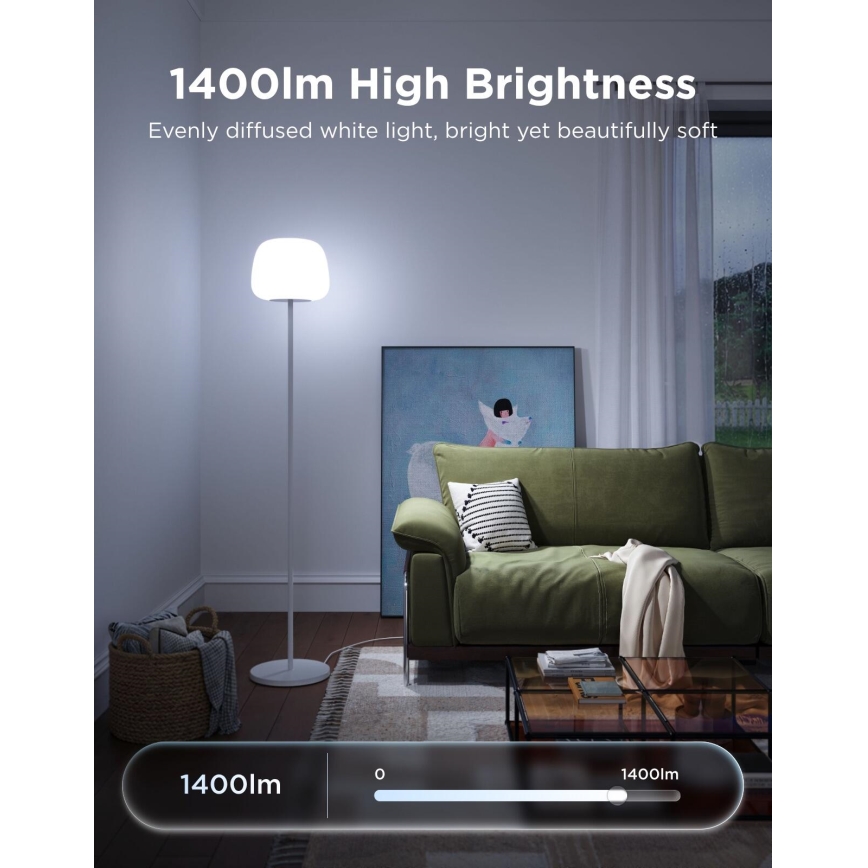 Govee - LED RGBICWW Dimbare vloerlamp LANTERN MATTER LED/24W/230V Wi-Fi 160 cm