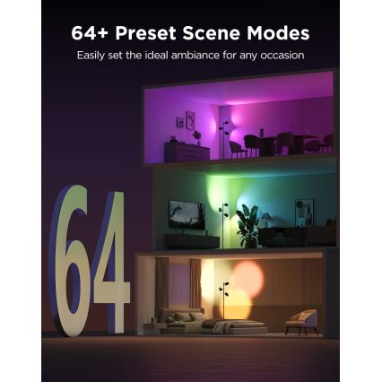 Govee - LED RGBICWW dimbare vloerlamp TREE MATTER LED/48W/230V Wi-Fi