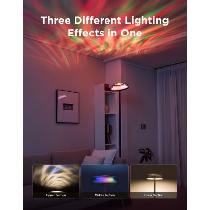 Govee - LED RGBICWW Dimbare vloerlamp UPLIGHTER MATTER LED/24W/230V Wi-Fi