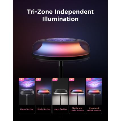 Govee - LED RGBICWW Dimbare vloerlamp UPLIGHTER MATTER LED/24W/230V Wi-Fi