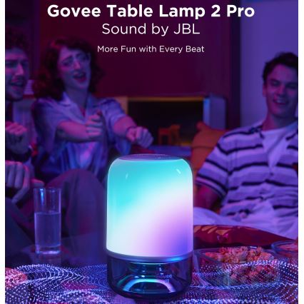 Govee - LED RGBW dimbare tafellamp met luidspreker LED/36W/12V Wi-Fi