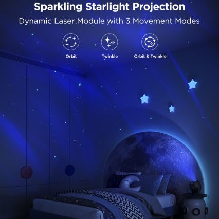 Govee - LED RGBW Galaxy Lamp Projector Pro Wi-Fi Matter