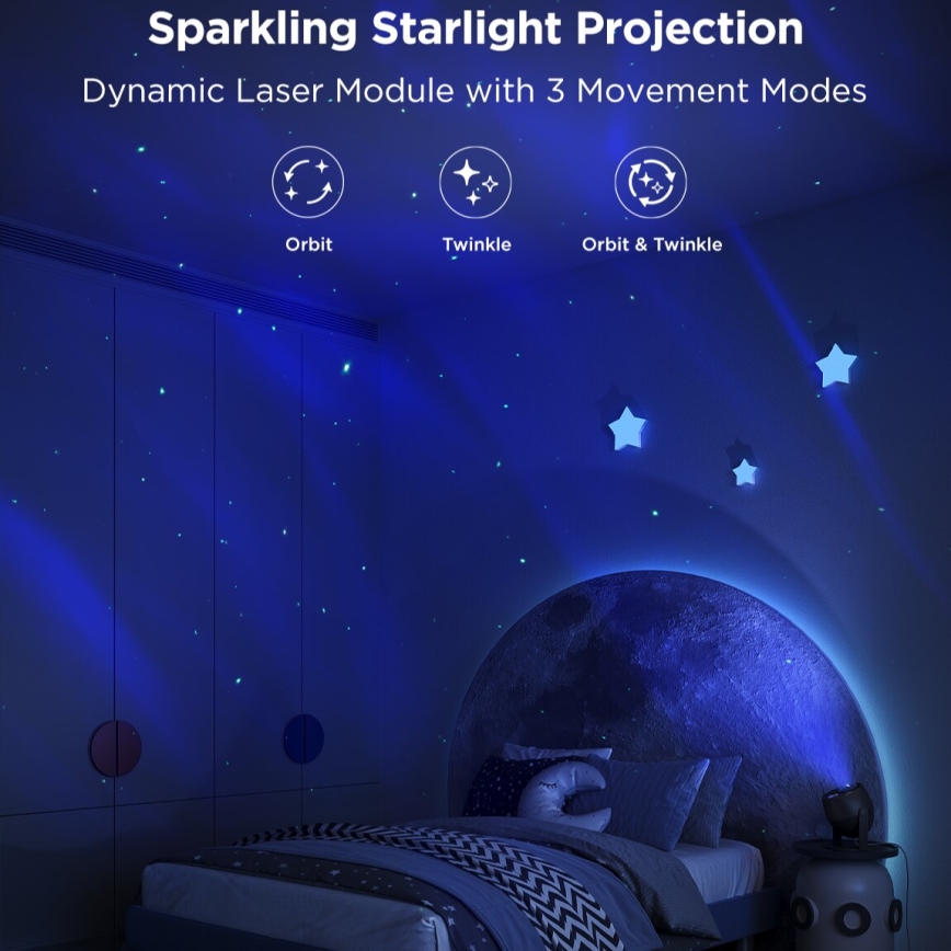 Govee - LED RGBW Galaxy Lamp Projector Pro Wi-Fi Matter