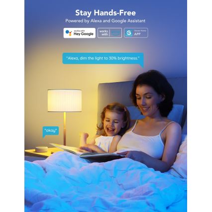 Govee - LED RGBWW Dimbare lamp Smart E27/9W/230V 2700-6500K Wi-Fi