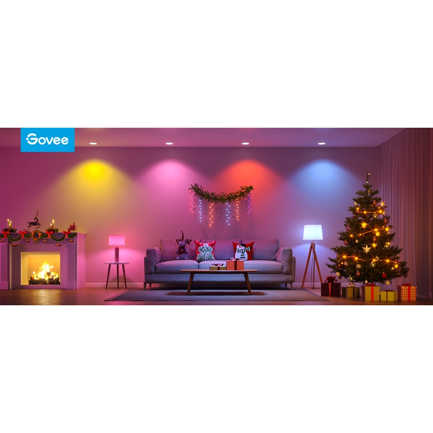 Govee - LED RGBWW Dimbare lamp Smart E27/9W/230V 2700-6500K Wi-Fi