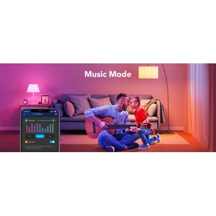 Govee - LED RGBWW Dimbare lamp Smart E27/9W/230V 2700-6500K Wi-Fi