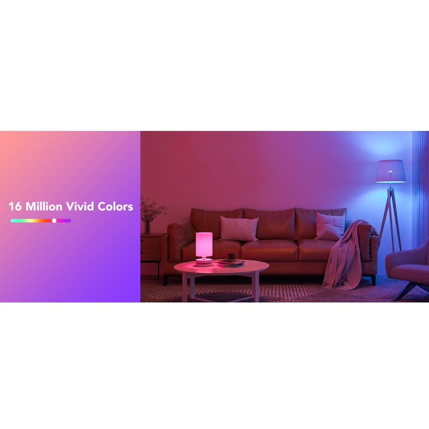 Govee - LED RGBWW Dimbare lamp Smart E27/9W/230V 2700-6500K Wi-Fi