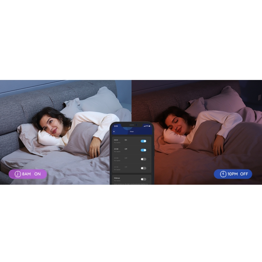 Govee - LED RGBWW Dimbare lamp Smart E27/9W/230V 2700-6500K Wi-Fi