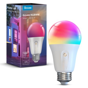 Govee - LED RGBWW dimbare lamp Smart MATTER E27/12W/230V 2700-6500K Wi-Fi