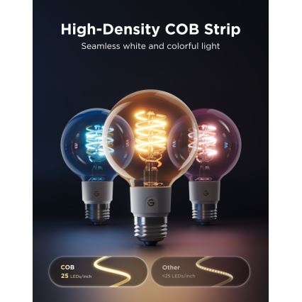 Govee - LED RGBWW dimbare lamp Smart MATTER G80 E27/5W/230V 2700-6500K Wi-Fi