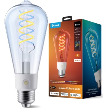Govee - LED RGBWW dimbare lamp Smart MATTER ST64 E27/5W/230V 2700-6500K Wi-Fi