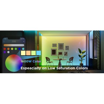 Govee - LED RGBWWIC Dimbaar verlenging strip Strip Lamp 2 Pro 1m Wi-Fi Matter