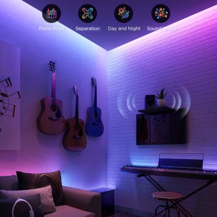 Govee - LED RGBWWIC Dimbare strip Strip Lamp 2 Pro 5m Wi-Fi Matter