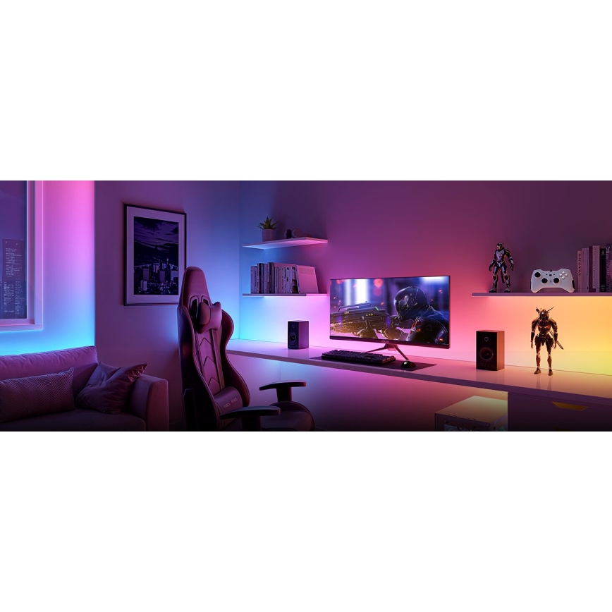 Govee - LED RGBWWIC Dimbare strip Strip Lamp 2 Pro 5m Wi-Fi Matter