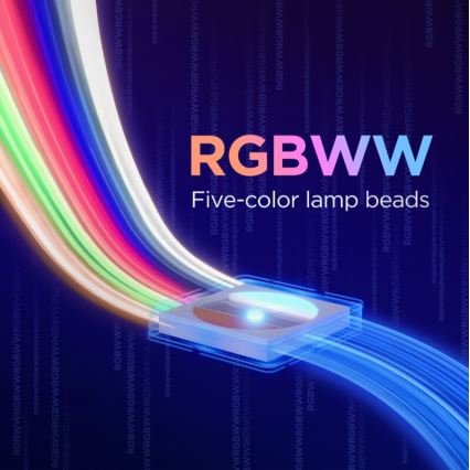 Govee - LED RGBWWIC Dimbare strip Strip Lamp 2 Pro 5m Wi-Fi Matter