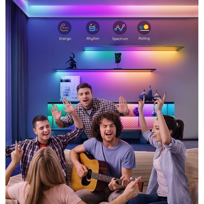 Govee - M1 PRO PREMIUM Smart RGBICW+ LED Strip 2m Wi-Fi Matter