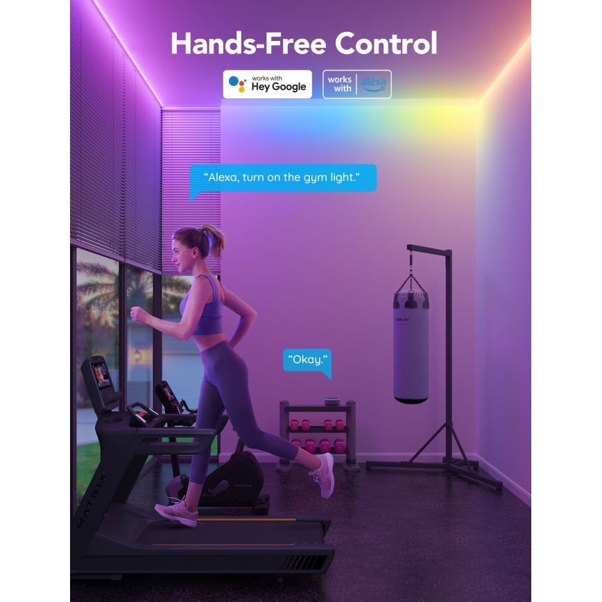 Govee - M1 PRO PREMIUM Smart RGBICW+ LED Strip 2m Wi-Fi Matter