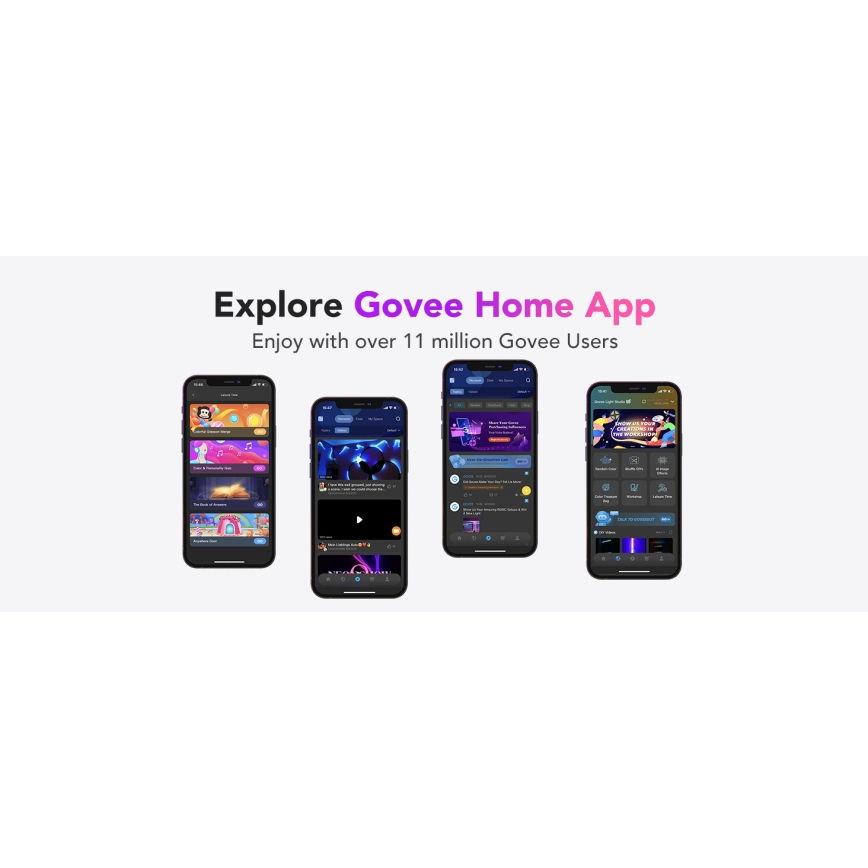Govee - M1 PRO PREMIUM Smart RGBICW+ LED Strip 2m Wi-Fi Matter