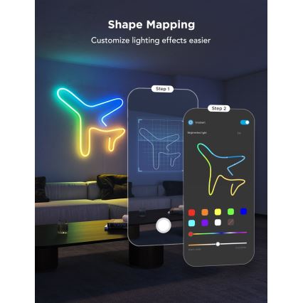 Govee - Neon 2 MATTER buigzaam LED Strip 5m RGBIC Wi-Fi IP67