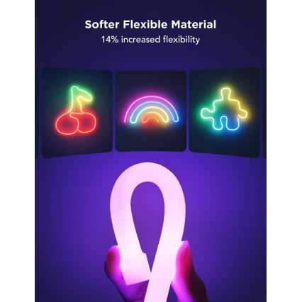 Govee - Neon 2 MATTER buigzaam LED Strip 5m RGBIC Wi-Fi IP67