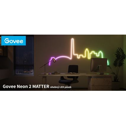 Govee - Neon 2 MATTER buigzaam LED Strip 5m RGBIC Wi-Fi IP67