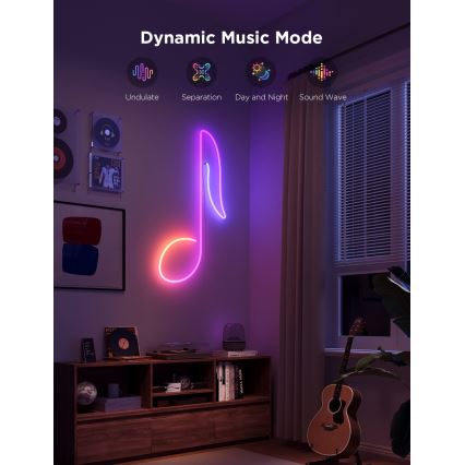 Govee - Neon 2 MATTER flexibele LED-strip 3m RGBIC Wi-Fi