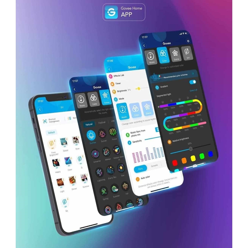 Govee - Neon SMART buigzaam LED Strip - RGBIC - 3m Wi-Fi IP67