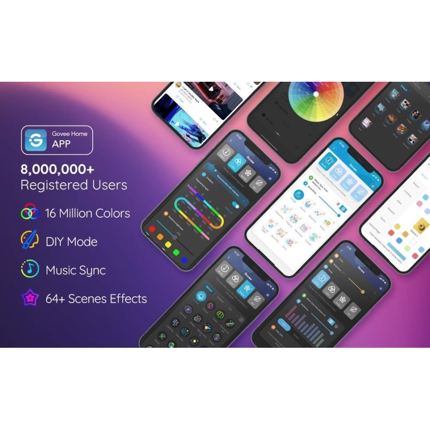 Govee - Neon SMART buigzaam LED Strip - RGBIC - 3m Wi-Fi IP67